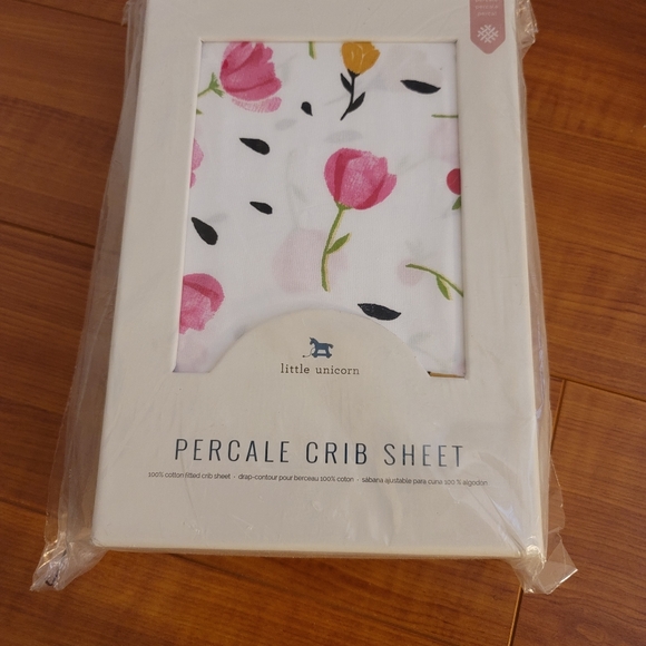 NWT Little Unicorn 3 pc Bundle Quilt Crib Sheet - Picture 6 of 11